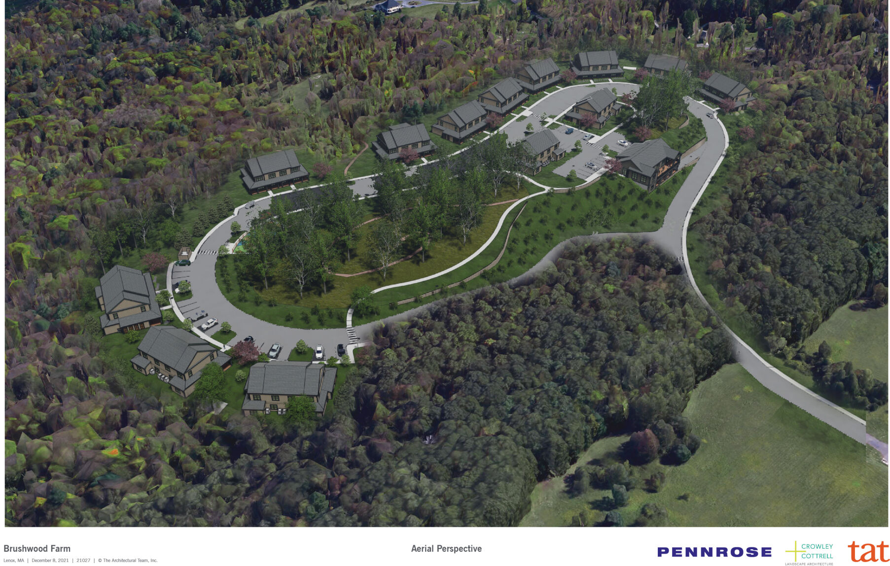 Rendering of Brushwood Farm development from air (copy)
